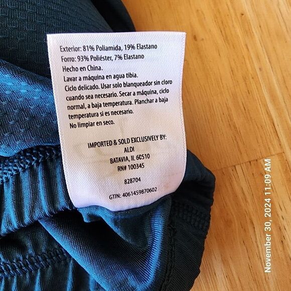 Crane Fitness  Racerback Sports Bra Teal Size Large Padded Comfort New with Tags - Picture 6 of 10